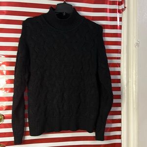 Black long sleeve turtle neck sweater